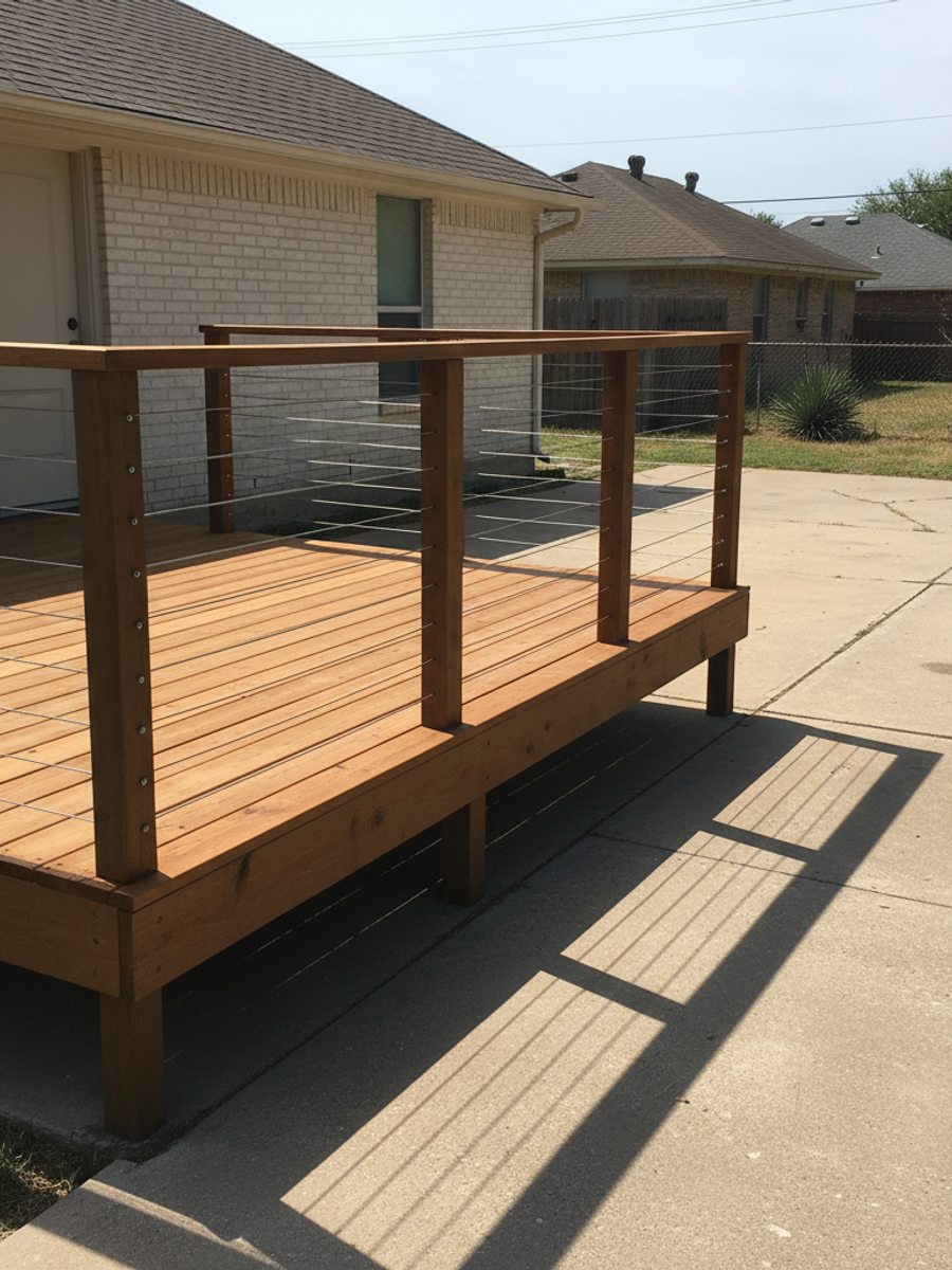 Composite Decking completed by Oasis Deck Co in Richardson, TX