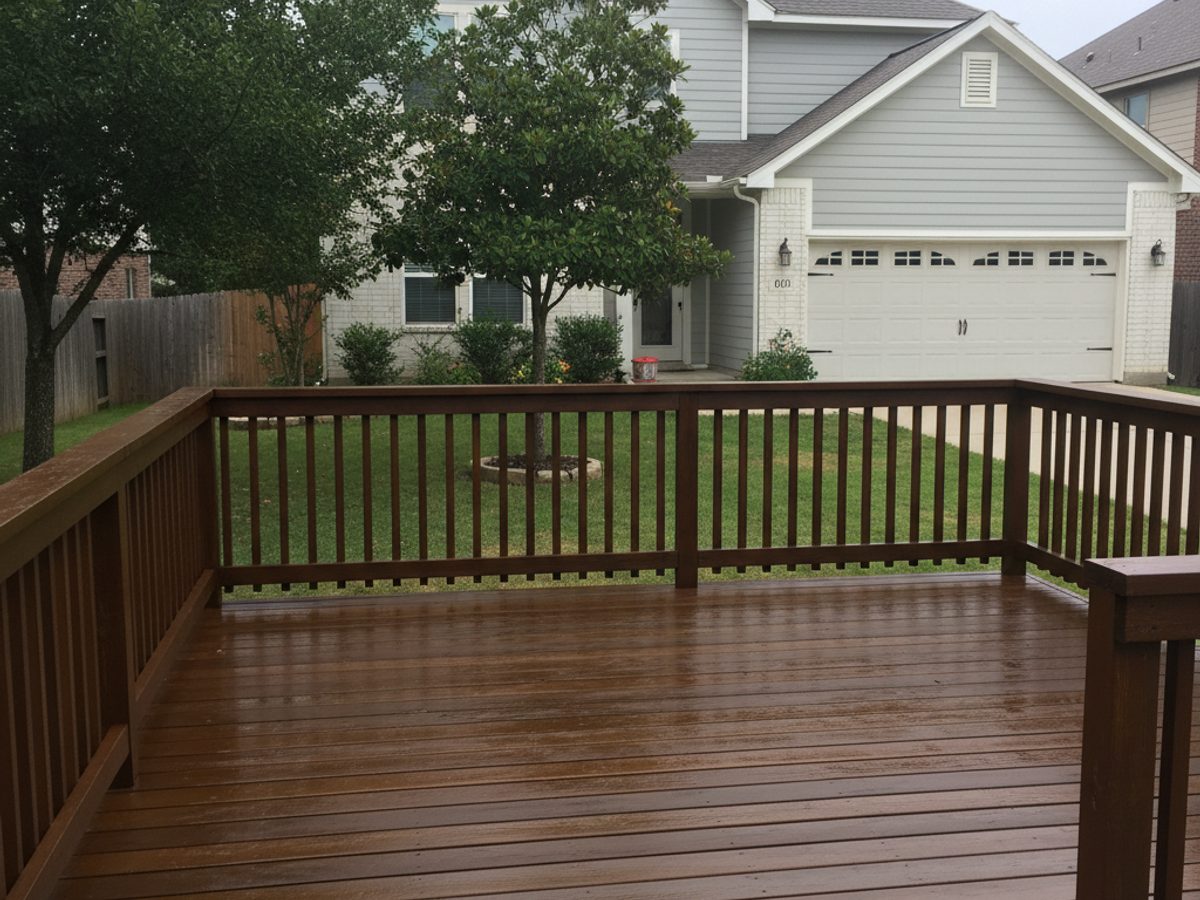 Deck Railing Repair & Installation completed by Oasis Deck Co in Rowlett, TX