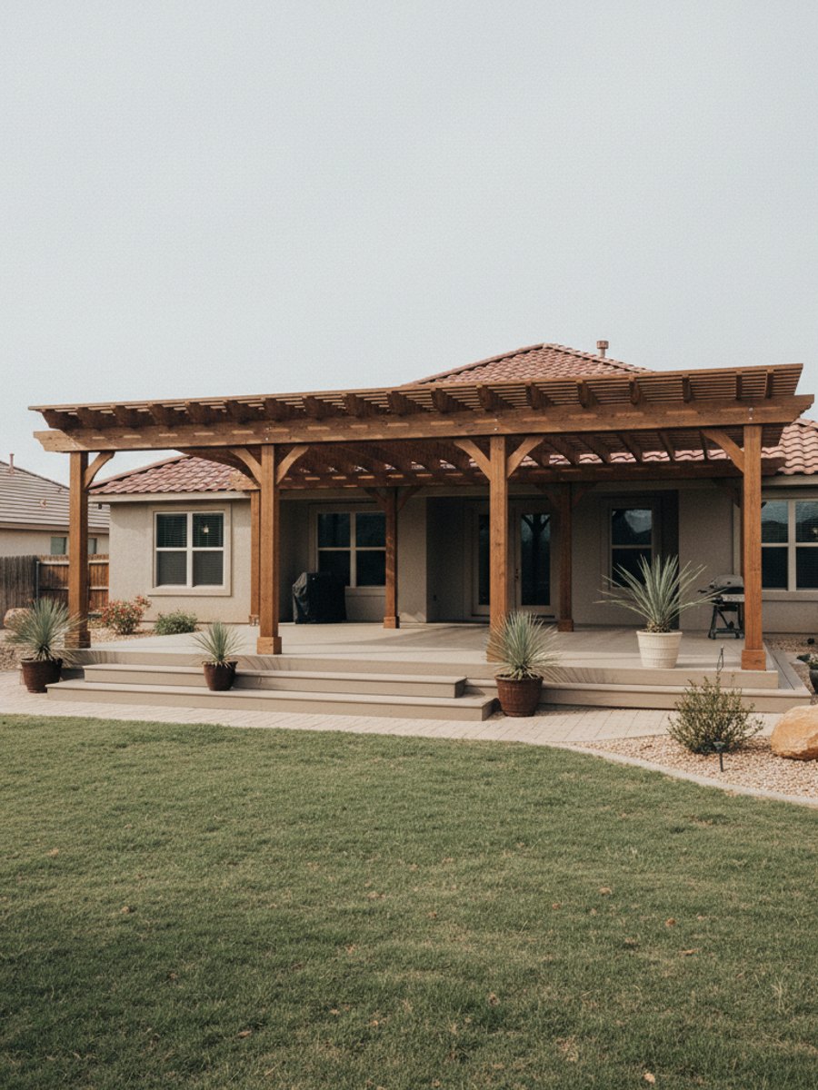 Custom Deck Design completed by Oasis Deck Co in Mesquite, TX
