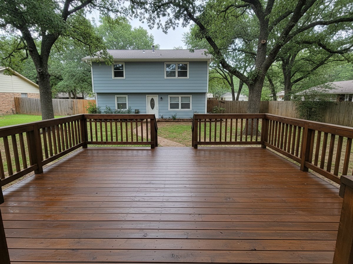 Composite Decking completed by Oasis Deck Co in Irving, TX
