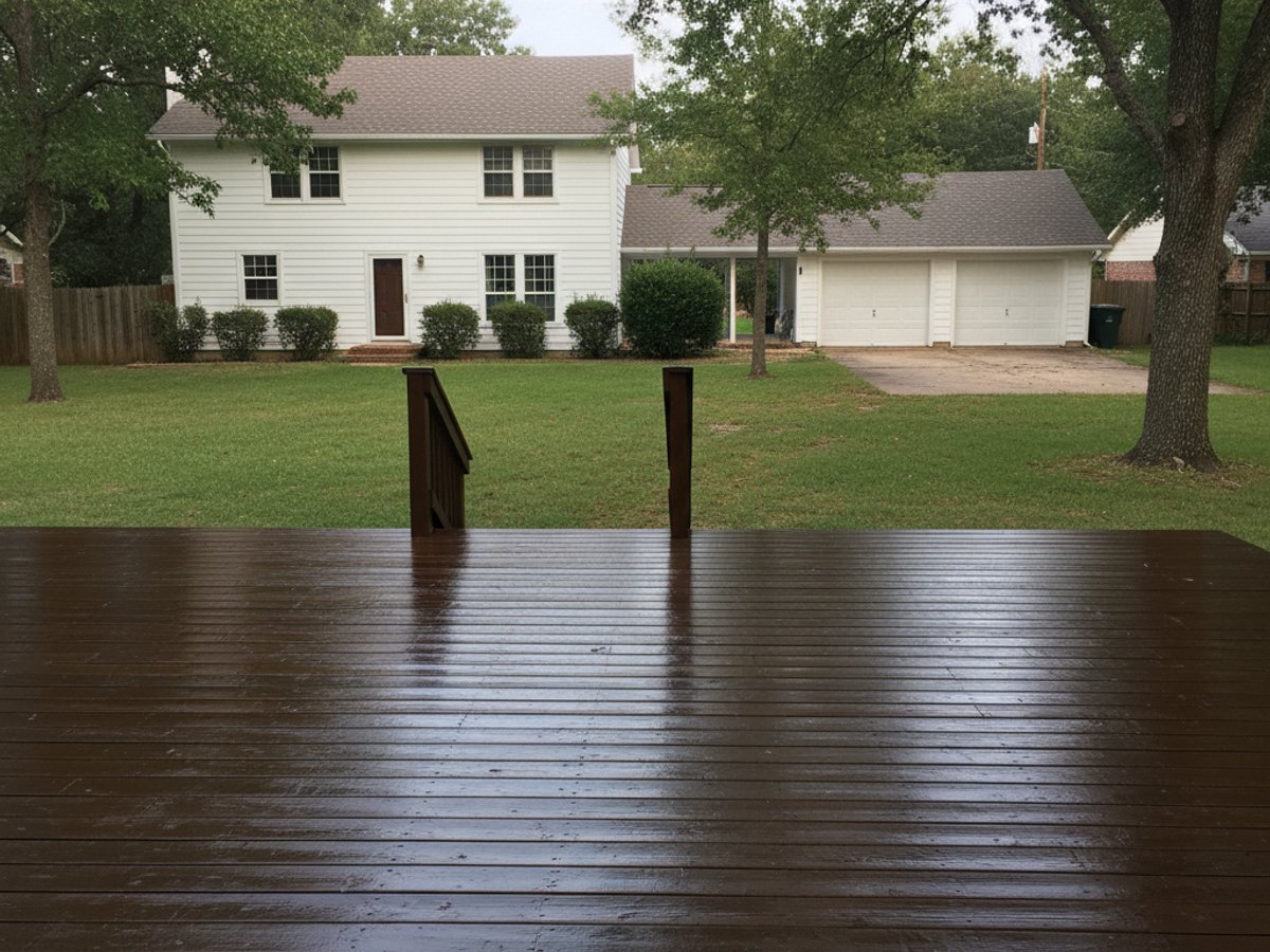 Deck Staining & Sealing completed by Oasis Deck Co in Dallas, TX